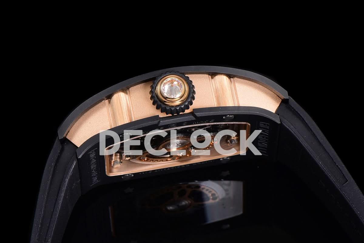 Replica Richard Mille RM 007 Automatic Ladies Ceramique Noire Serti |  Declock.