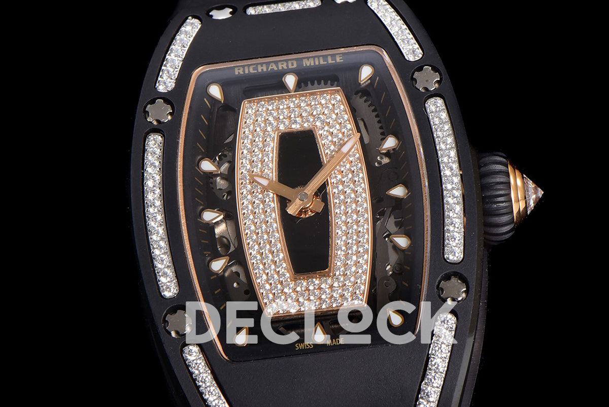 RM 007 Automatic Ladies Ceramique Noire Serti