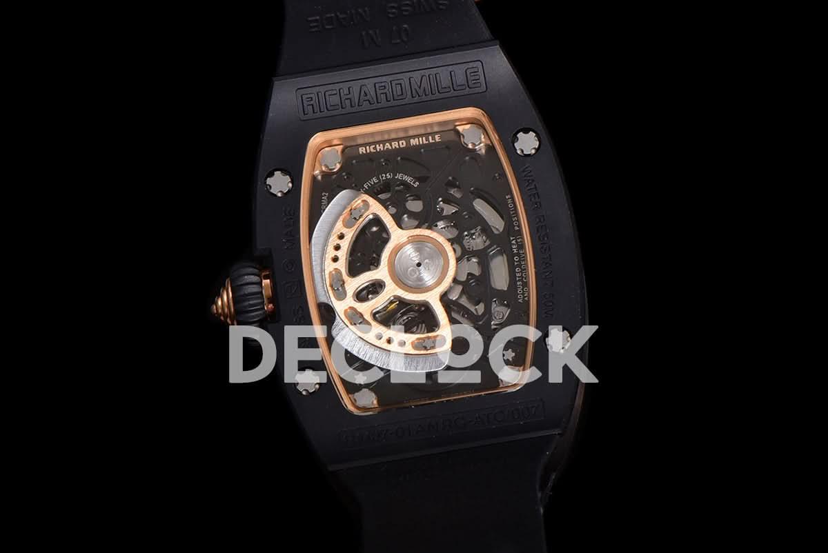 Replica Richard Mille RM 007 Automatic Ladies Ceramique Noire Serti |  Declock.