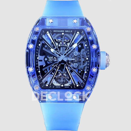 Replica Richard Mille RM 012-01 Tourbillon Blue Sapphire | Declock.