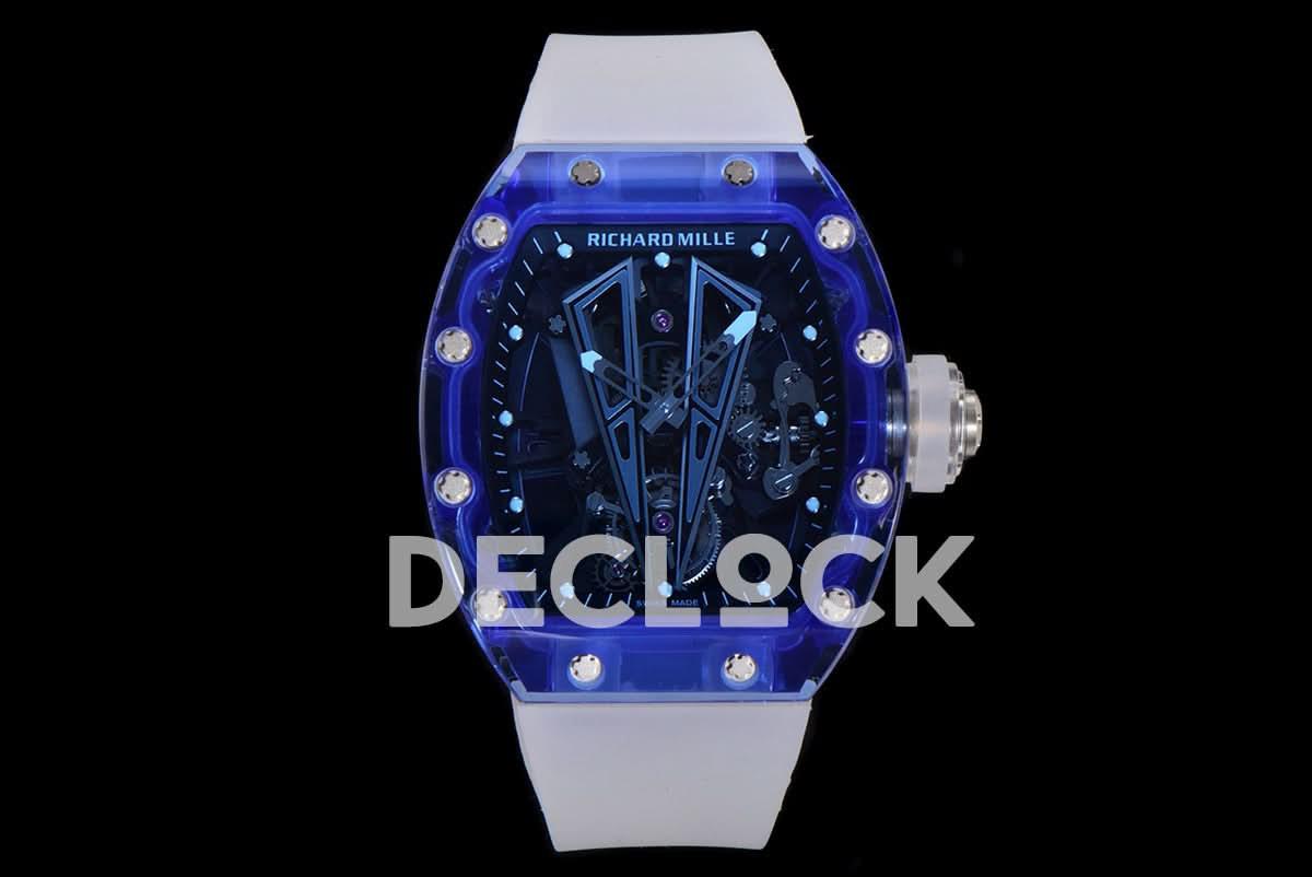 Replica Richard Mille RM 027-01 Tourbillon Blue Sapphire |  Declock.