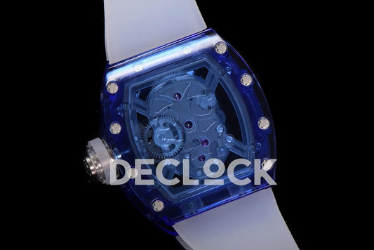 Replica Richard Mille RM 027-01 Tourbillon Blue Sapphire Skull | Declock.