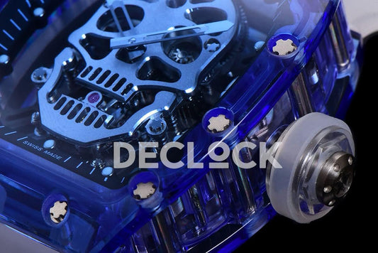 Replica Richard Mille RM 027-01 Tourbillon Blue Sapphire Skull | Declock.
