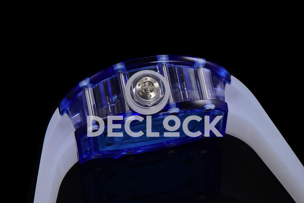 Replica Richard Mille RM 027-01 Tourbillon Blue Sapphire Skull |  Declock.