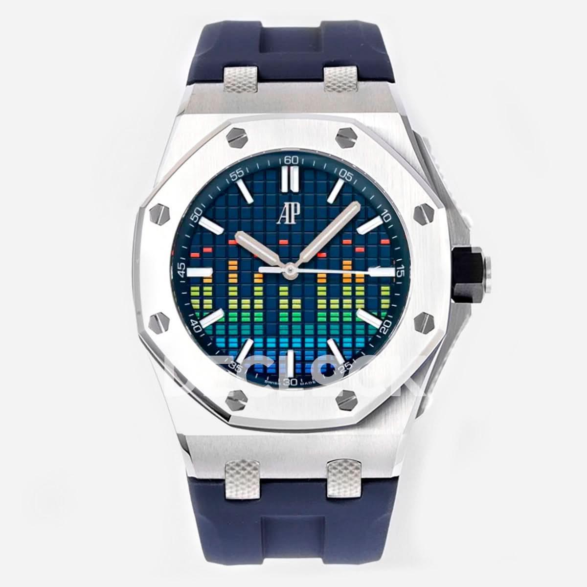 Replica Audemars Pigeut Royal Oak Offshore 43 Titanium / Blue - Music Edition |  Declock.