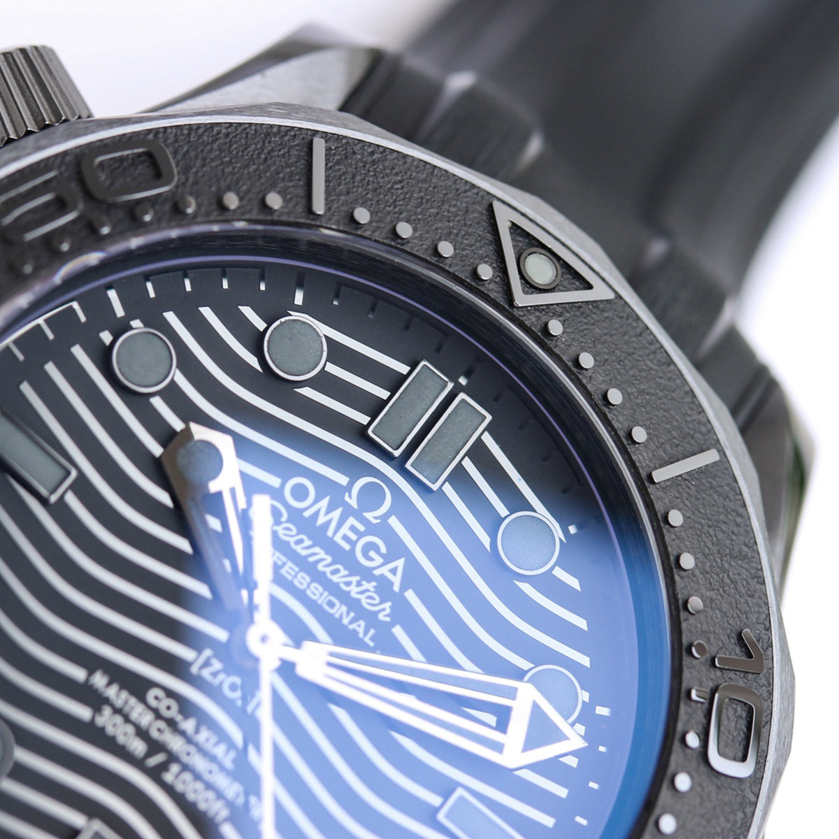 Seamaster Diver 300M Black Ceramic Black Dial On Black Rubber Strap