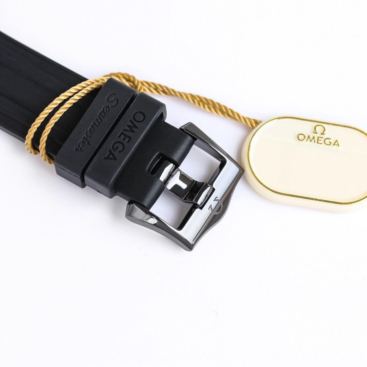 Replica Declock Seamaster Diver 300M Black Ceramic Black Dial On Black Rubber Strap |  Declock.