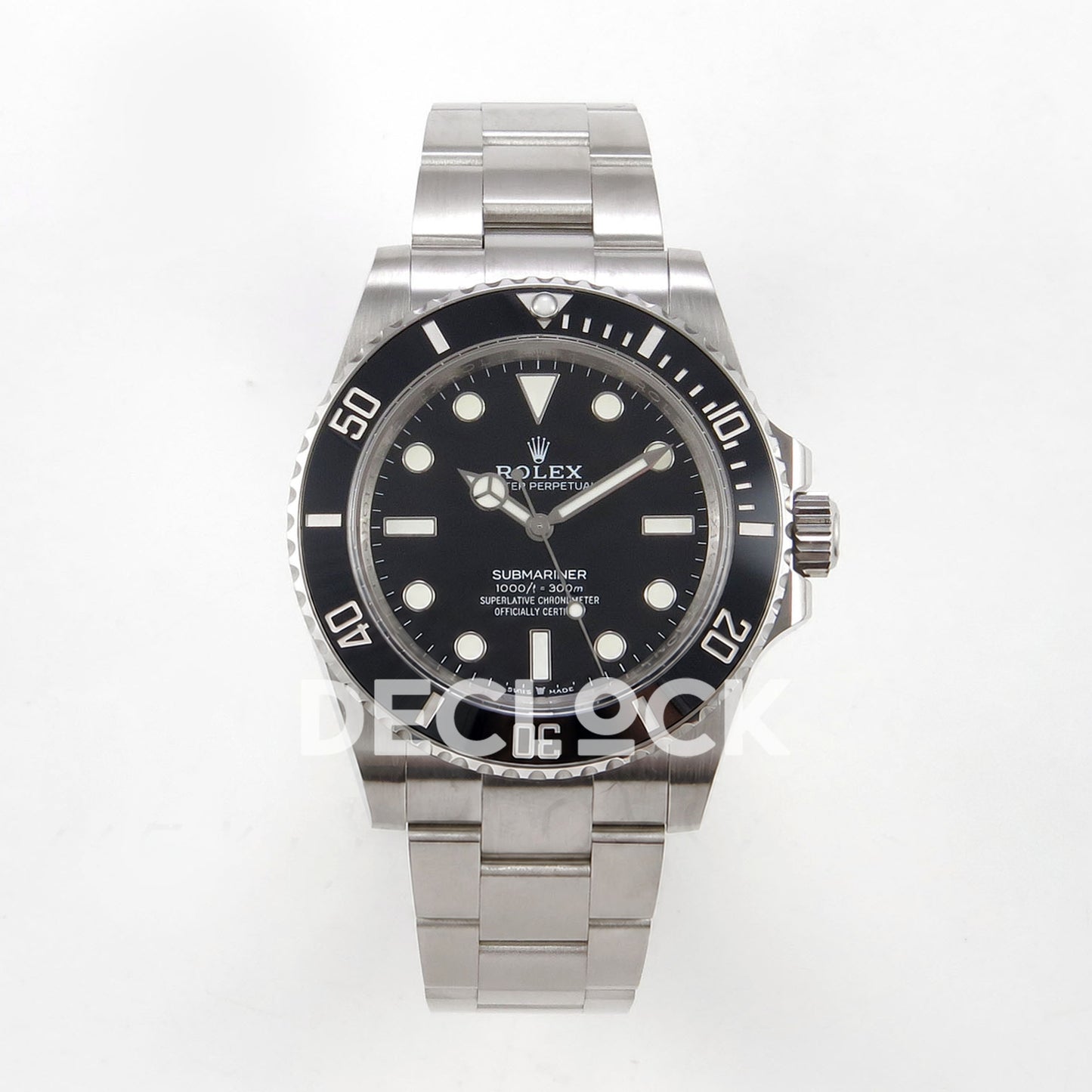Rolex Submariner 41mm 124060 No Date QF Black Dial SH3230 Free Sprung