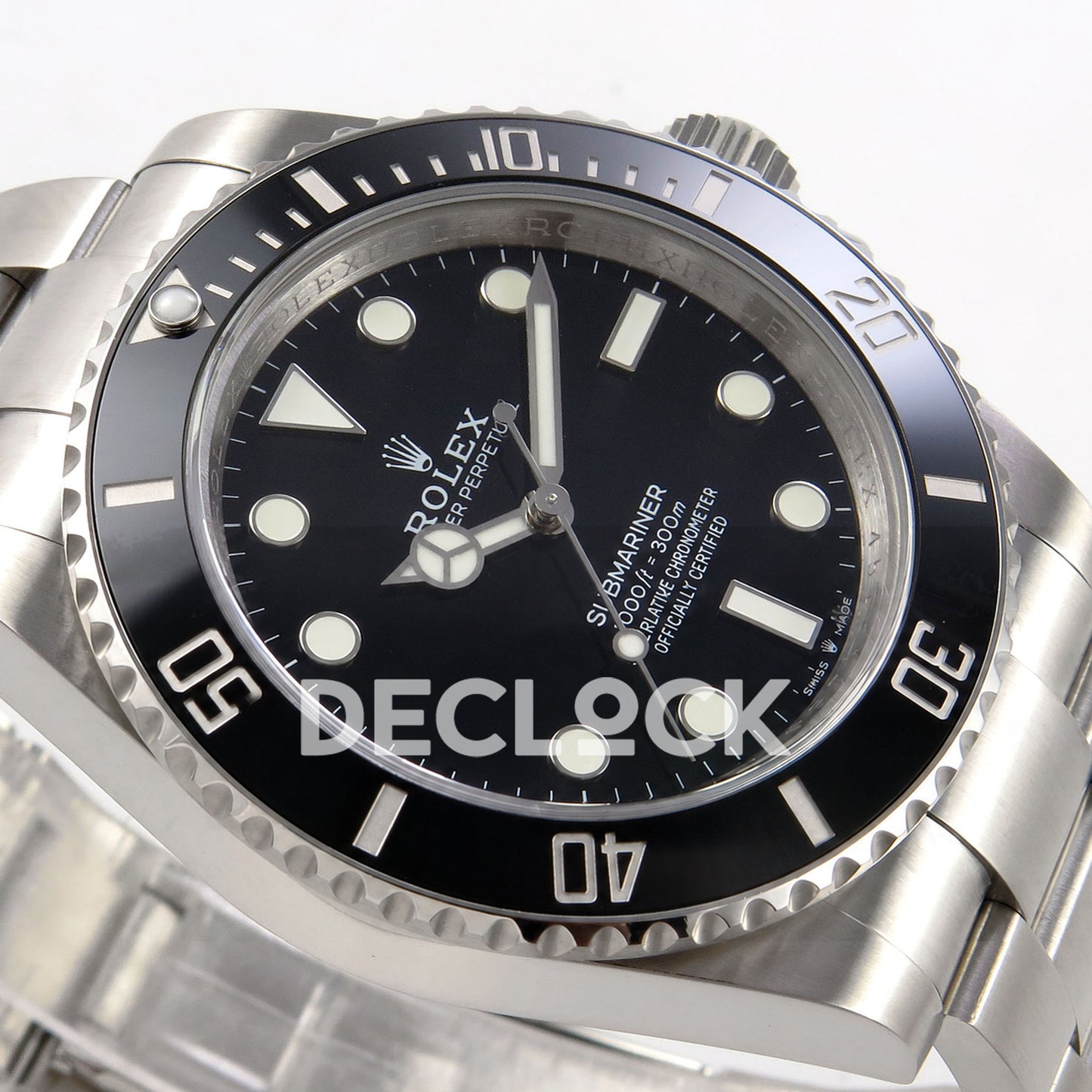 Rolex Submariner 41mm 124060 No Date QF Black Dial SH3230 Free Sprung