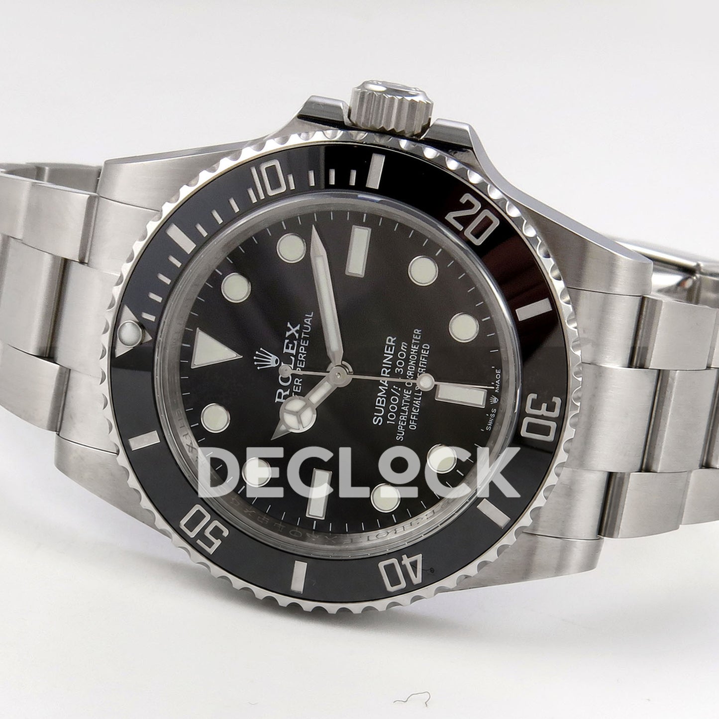 Rolex Submariner 41mm 124060 No Date QF Black Dial SH3230 Free Sprung