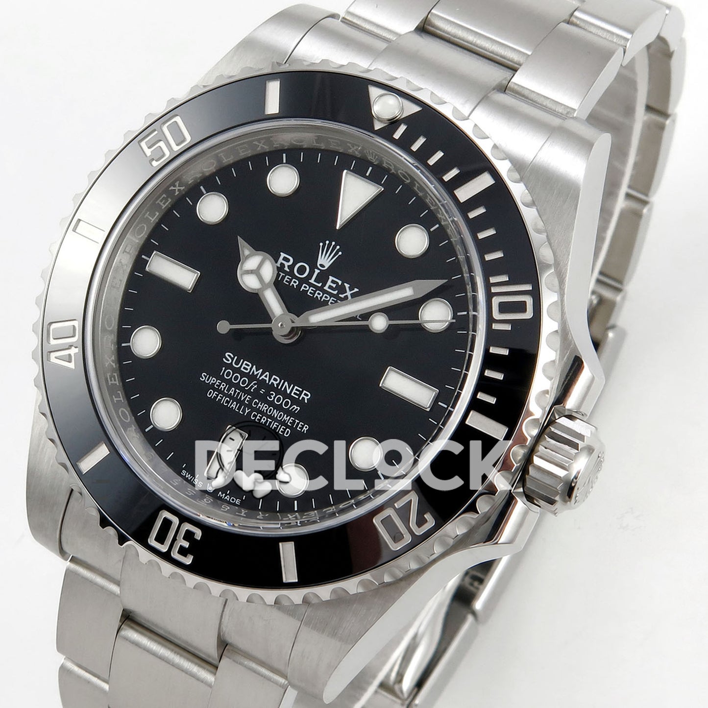 Replica Rolex Submariner 41mm 124060 No Date Black Ceramic Bezel VS3230 Free Sprung