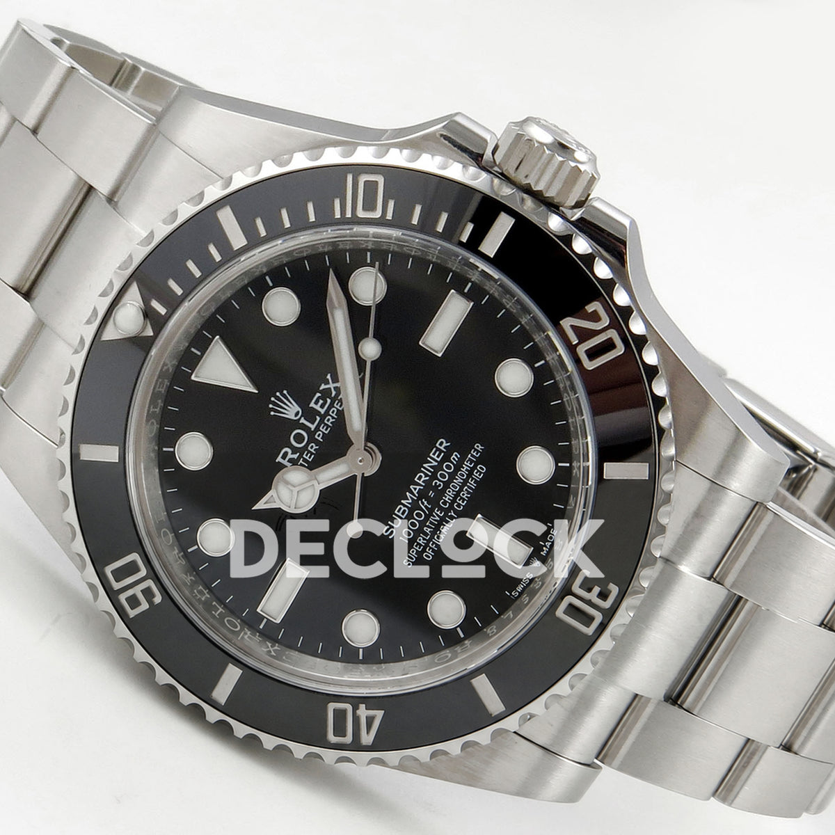 Rolex Submariner 41mm 124060 No Date Black Ceramic Bezel VS3230 Replica