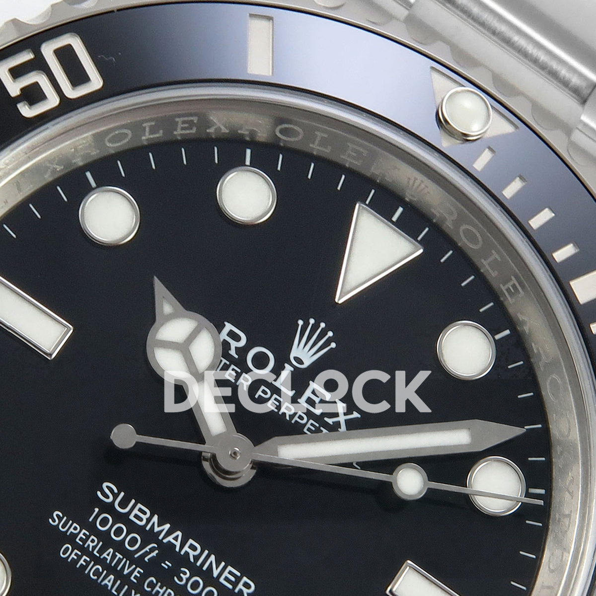 Replica Rolex Submariner 41mm 124060 No Date Black Ceramic Bezel VS3230 Free Sprung