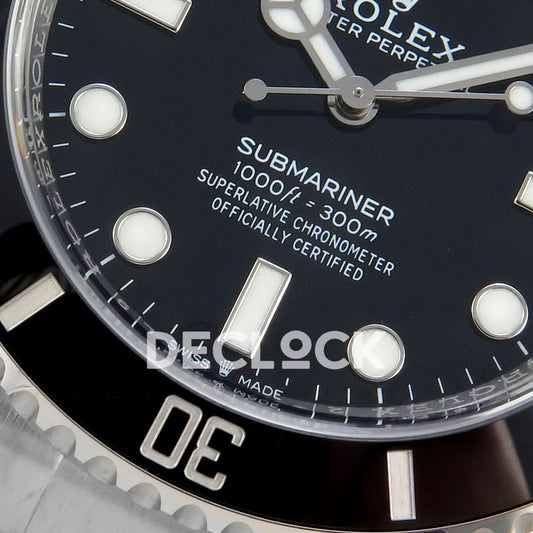 Rolex Submariner 41mm 124060 No Date Black Ceramic Bezel VS3230 Replica