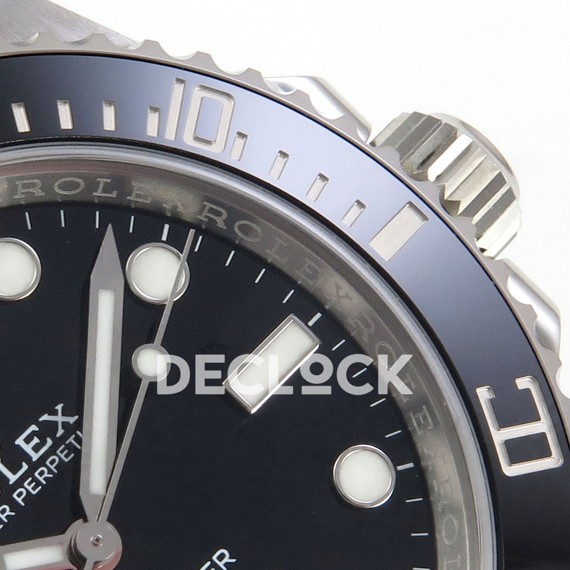 Replica Rolex Submariner 41mm 124060 No Date Black Ceramic Bezel VS3230 Free Sprung