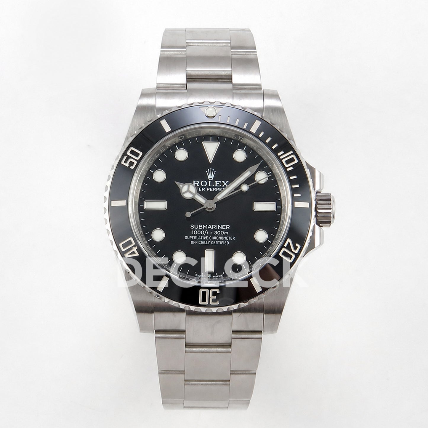 Replica Rolex Submariner 41mm 124060 No Date Black Ceramic Bezel VS3230 Free Sprung