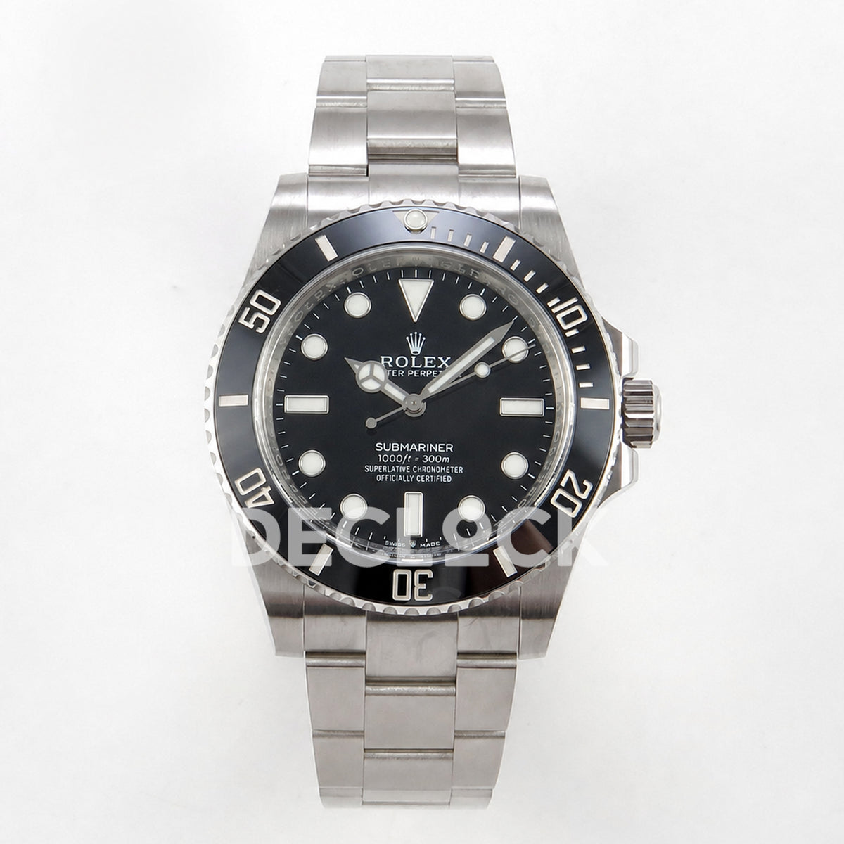 Rolex Submariner 41mm 124060 No Date Black Ceramic Bezel VS3230 Replica