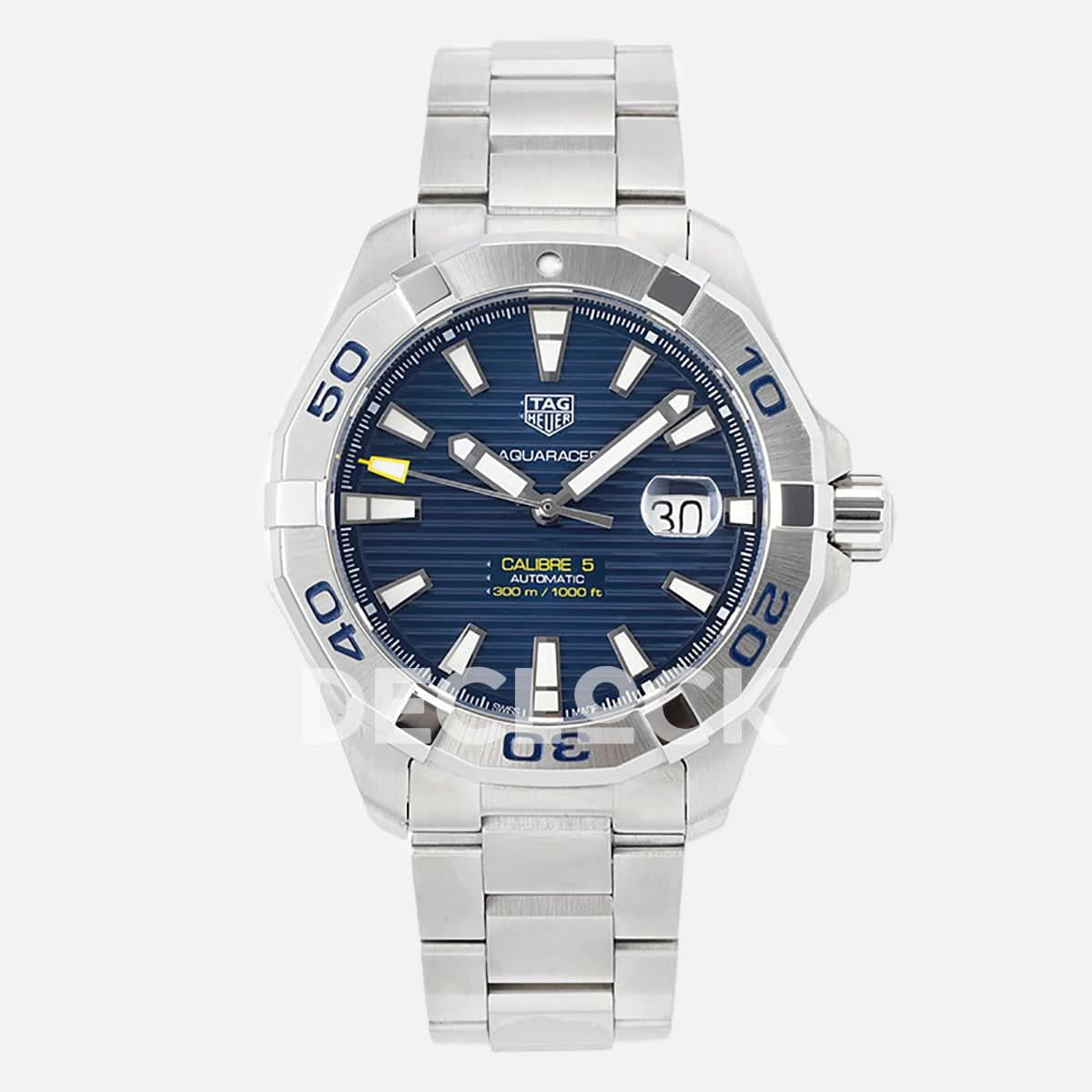 Replica Rolex Tag Heuer Aquaracer Caliber 5 Blue Dial Ref. WAN2013.BA09 |  Declock.