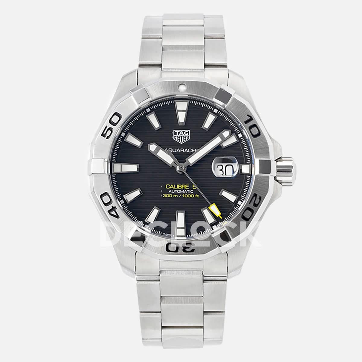 Replica Rolex Tag Heuer Aquaracer Caliber 5 Black Dial Ref. WAN2013.BA09 |  Declock.