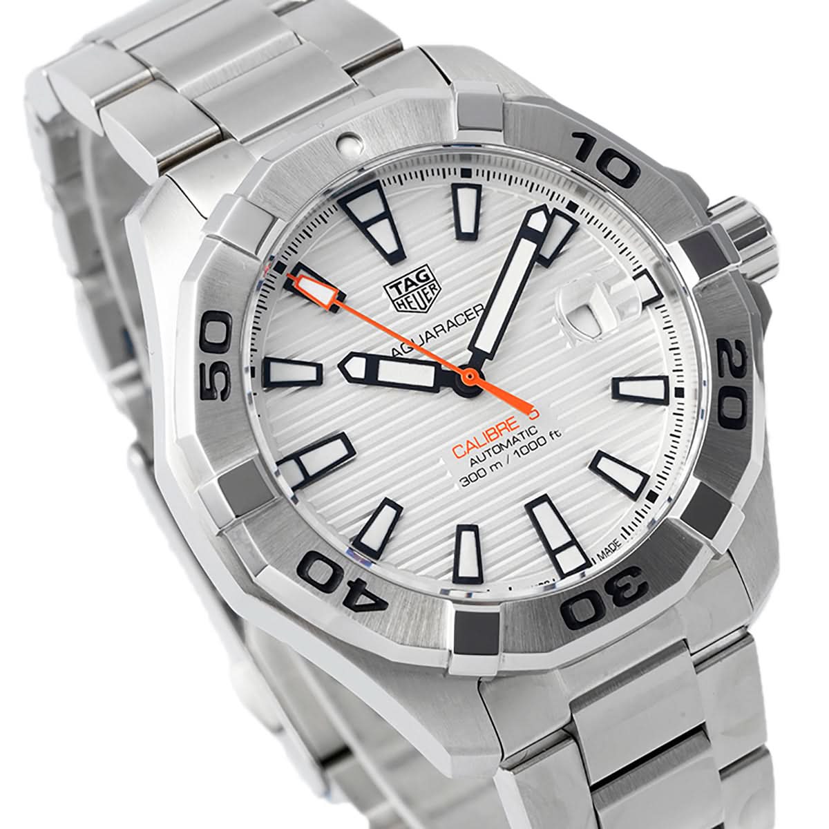 Tag Heuer Aquaracer Caliber 5 White Dial Ref. WAN2013.BA09
