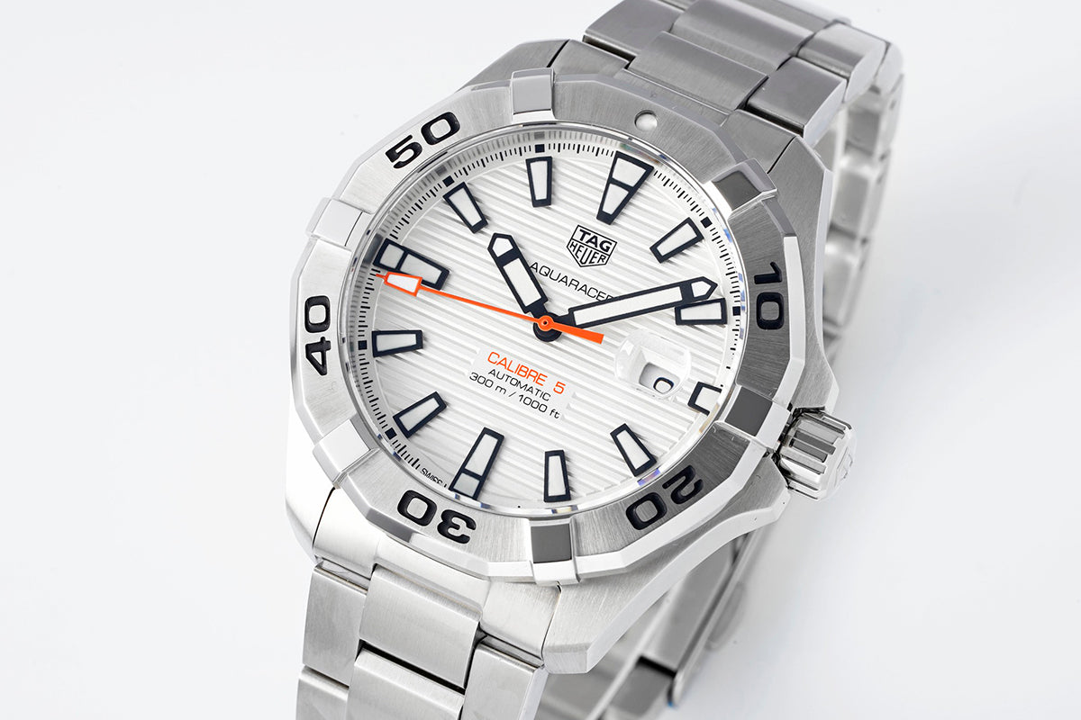 Tag Heuer Aquaracer Caliber 5 White Dial Ref. WAN2013.BA09