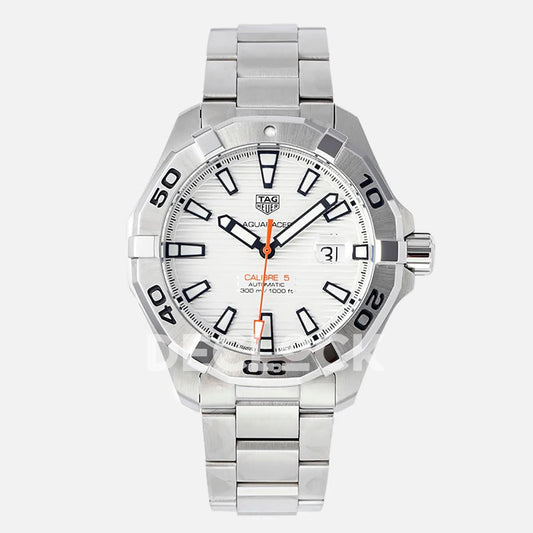 Replica Rolex Tag Heuer Aquaracer Caliber 5 White Dial Ref. WAN2013.BA09 |  Declock.