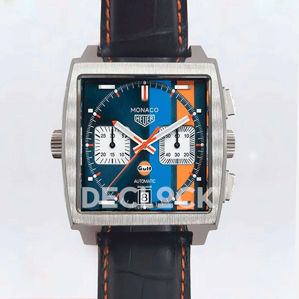 Replica Rolex Tag Heuer Monaco Men’s CAW211R.FC6401 41mm Quartz Leather Strap |  Declock.