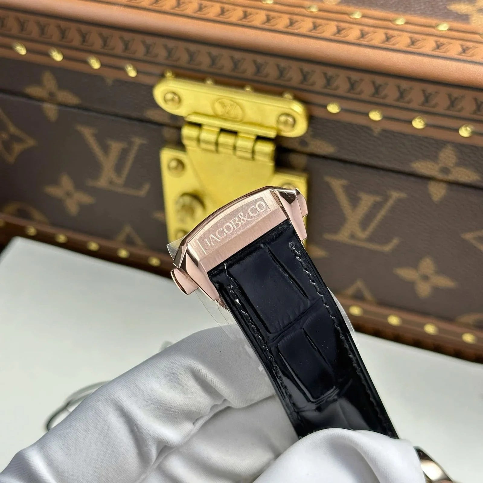 Jacob & Co. Casino Tourbillon Baguette on RG