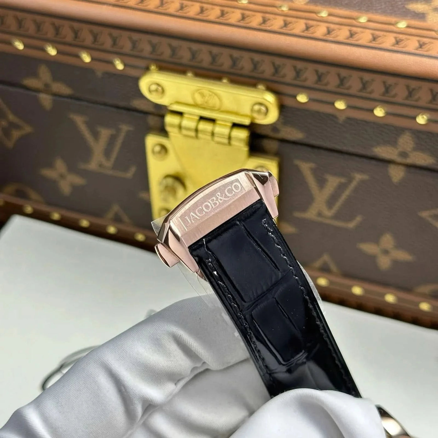 Jacob & Co. Casino Tourbillon Baguette on RG