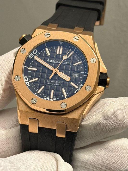 Royal Oak Offshore Diver RG Black Dial 15710ST
