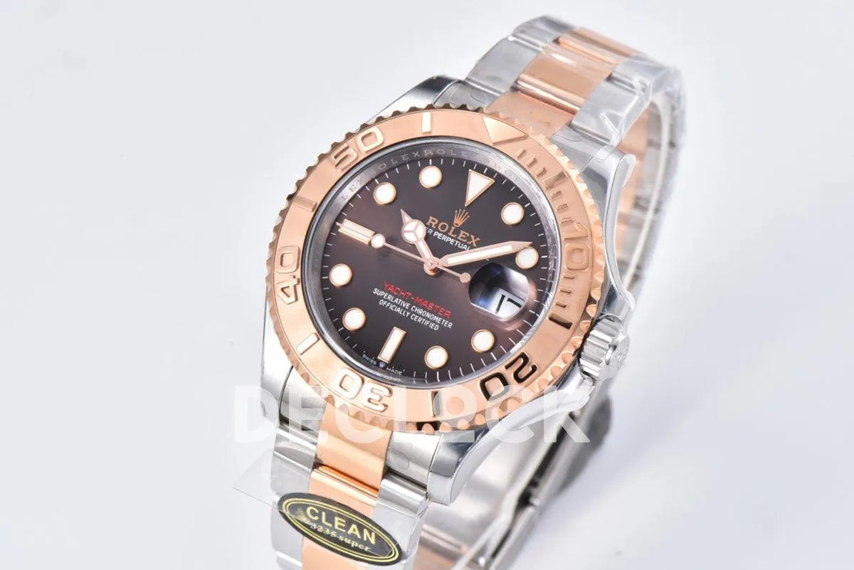 Replica Rolex Yacht-Master 40 116621 Everose Rolesor in Brown Dial