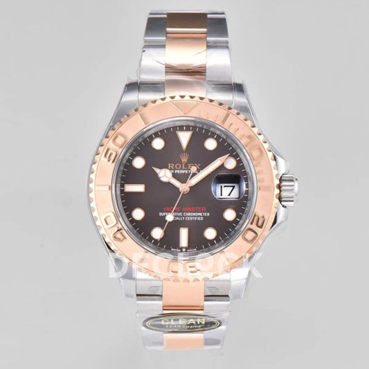 Replica Rolex Yacht-Master 40 116621 Everose Rolesor in Brown Dial | Declock.