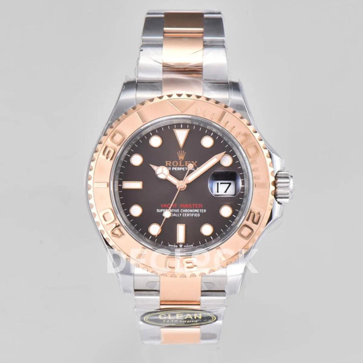 Replica Rolex Yacht-Master 40 116621 Everose Rolesor in Brown Dial