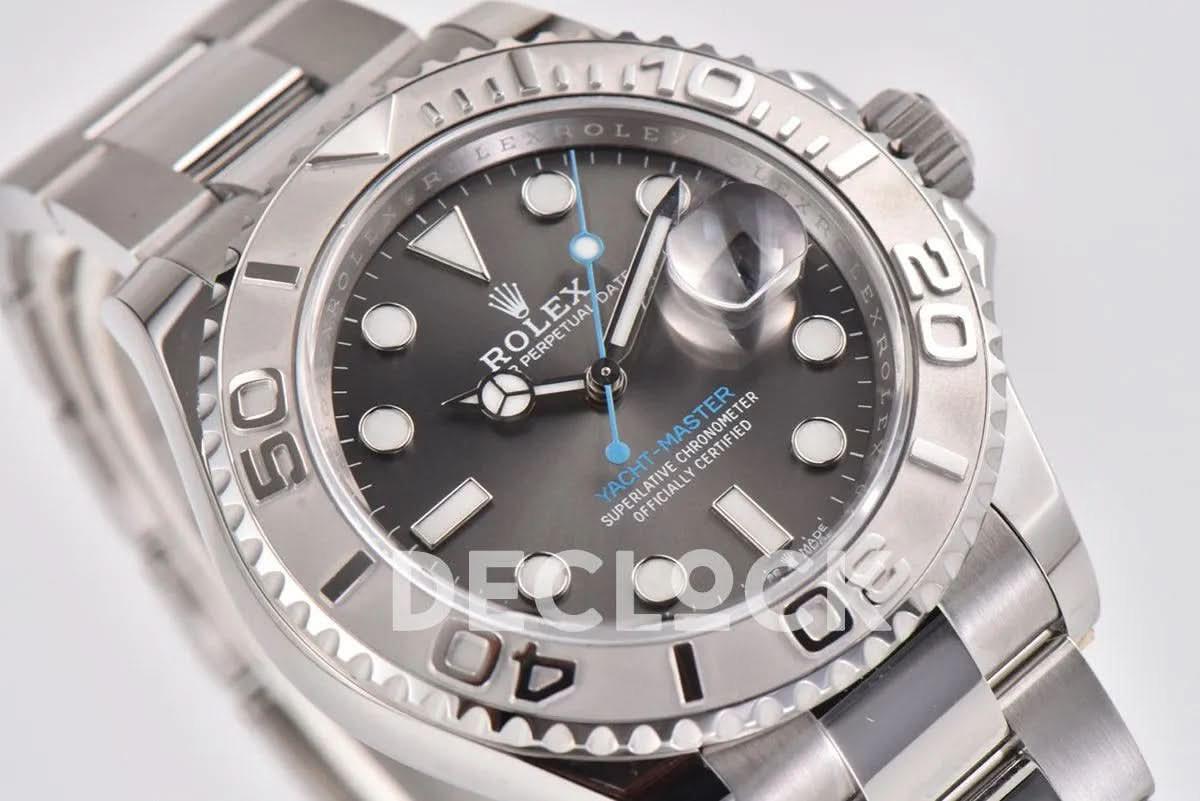 Replica Rolex Yacht-Master 40 116622 Rolesium Grey Dial |  Declock.