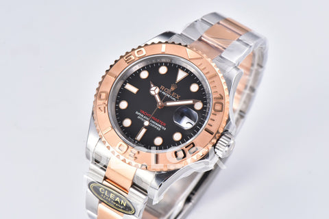 Yacht-Master 40 126621 Everose Rolesor in Black Dial