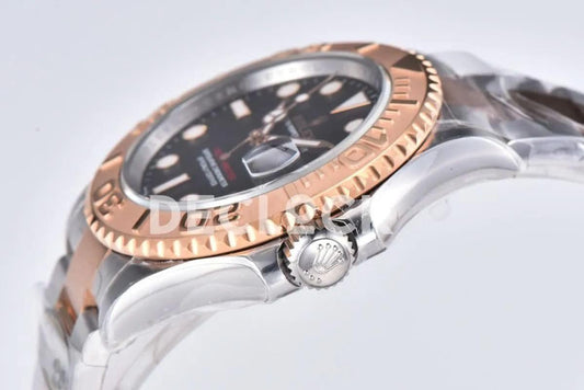 Replica Rolex Yacht-Master 40 116621 Everose Rolesor in Brown Dial |  Declock.