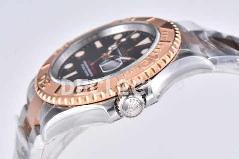 Yacht-Master 40 126621 Everose Rolesor in Black Dial