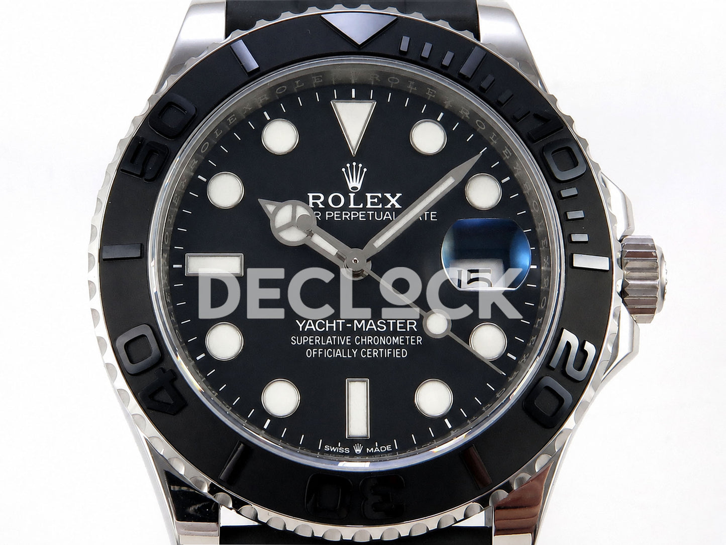Rolex Yacht-Master 42mm 226659 Black Ceramic Bezel on Oysterflex Strap W Factory
