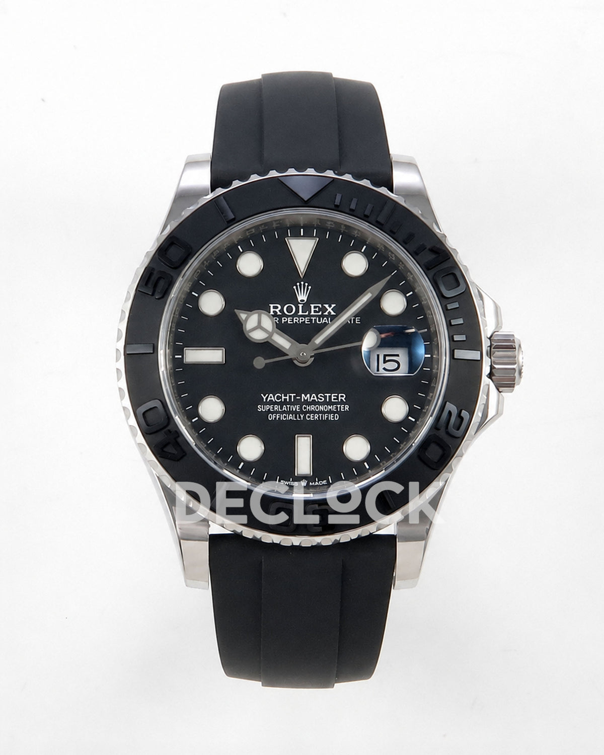 Rolex Yacht-Master 42mm 226659 Black Ceramic Bezel on Oysterflex Strap W Factory