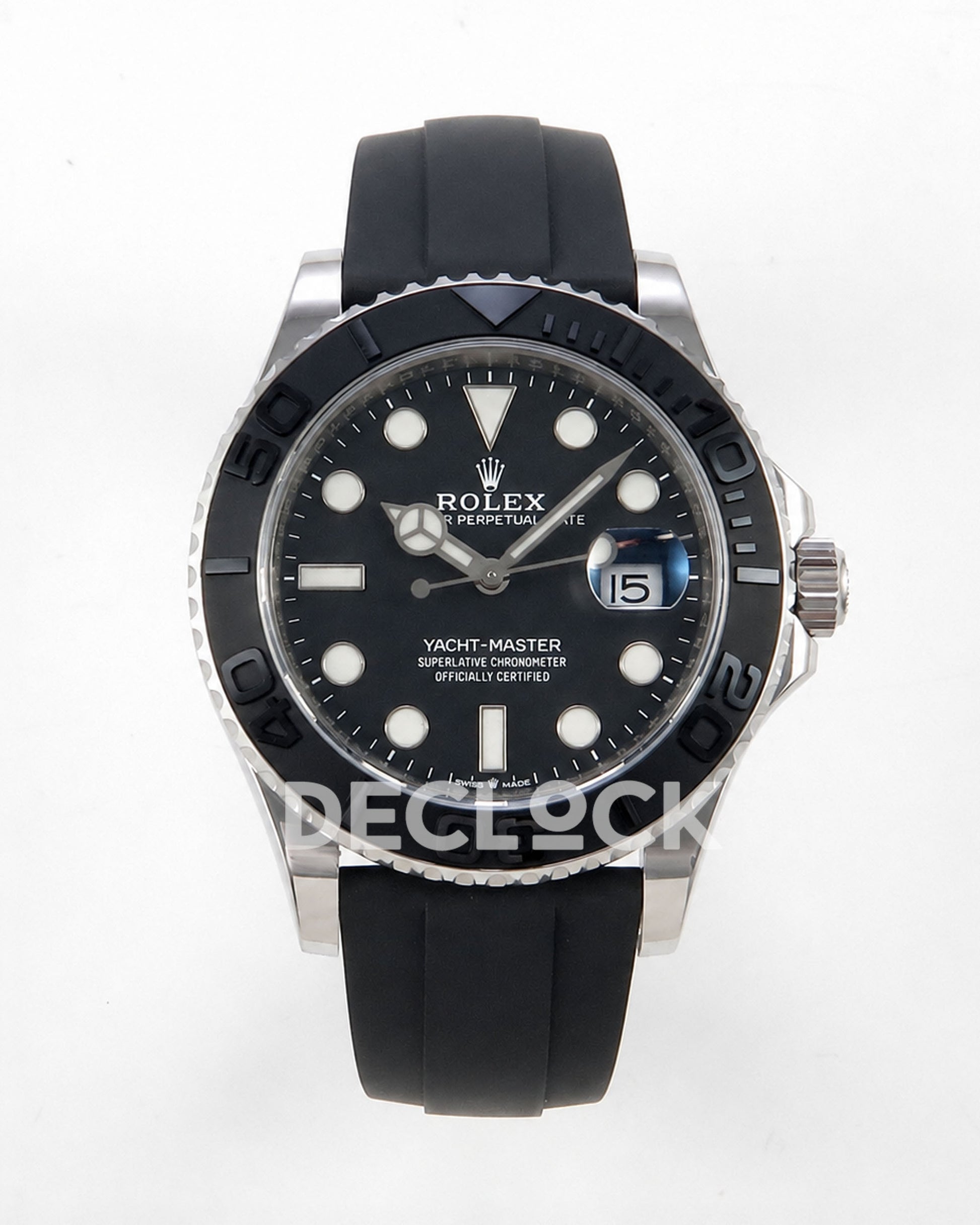 Rolex Yacht-Master 42mm 226659 Black Ceramic Bezel on Oysterflex Strap W Factory