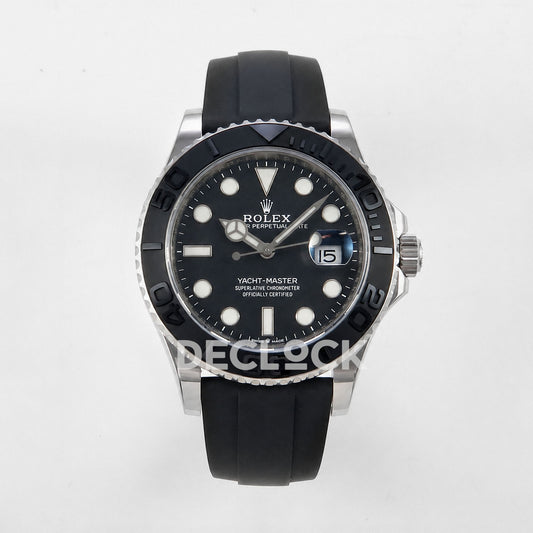 Rolex Yacht-Master 42mm 226659 Black Ceramic Bezel on Oysterflex Strap W Factory