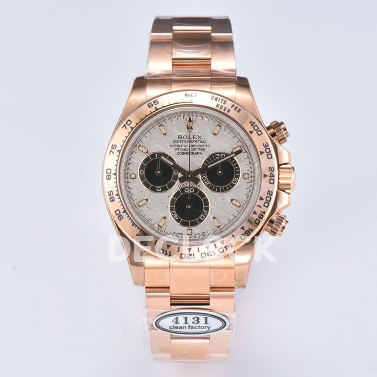 Replica Rolex Daytona 116505 Meteorite Dial Everose RG |  Declock.
