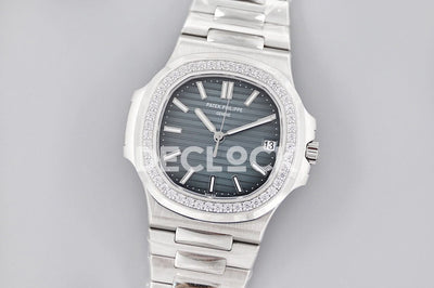 Nautilus 5713 Blue Dial Diamond Bezel