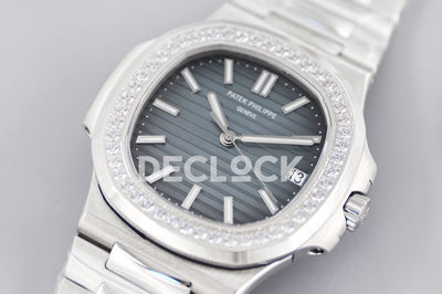 Nautilus 5713 Blue Dial Diamond Bezel