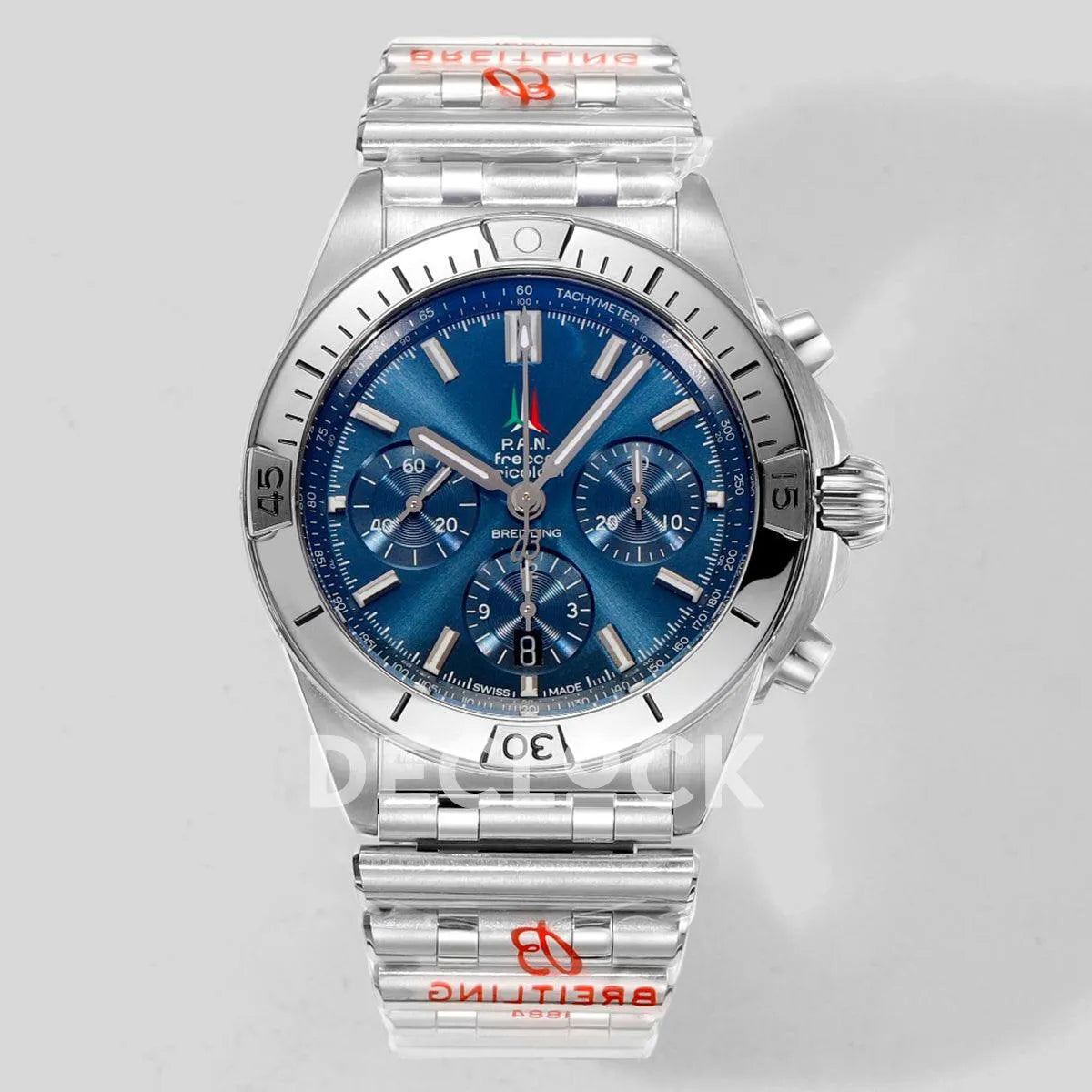 Replica Breitling Chronomat B01 Steel in Blue Dial PAN