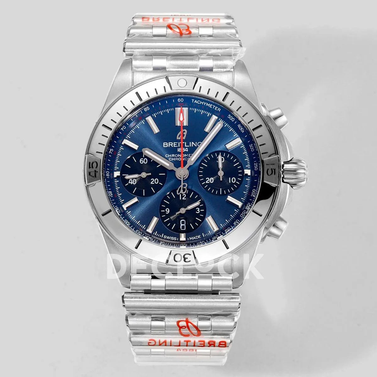 Replica Breitling Chronomat B01 Steel in Blue Dial