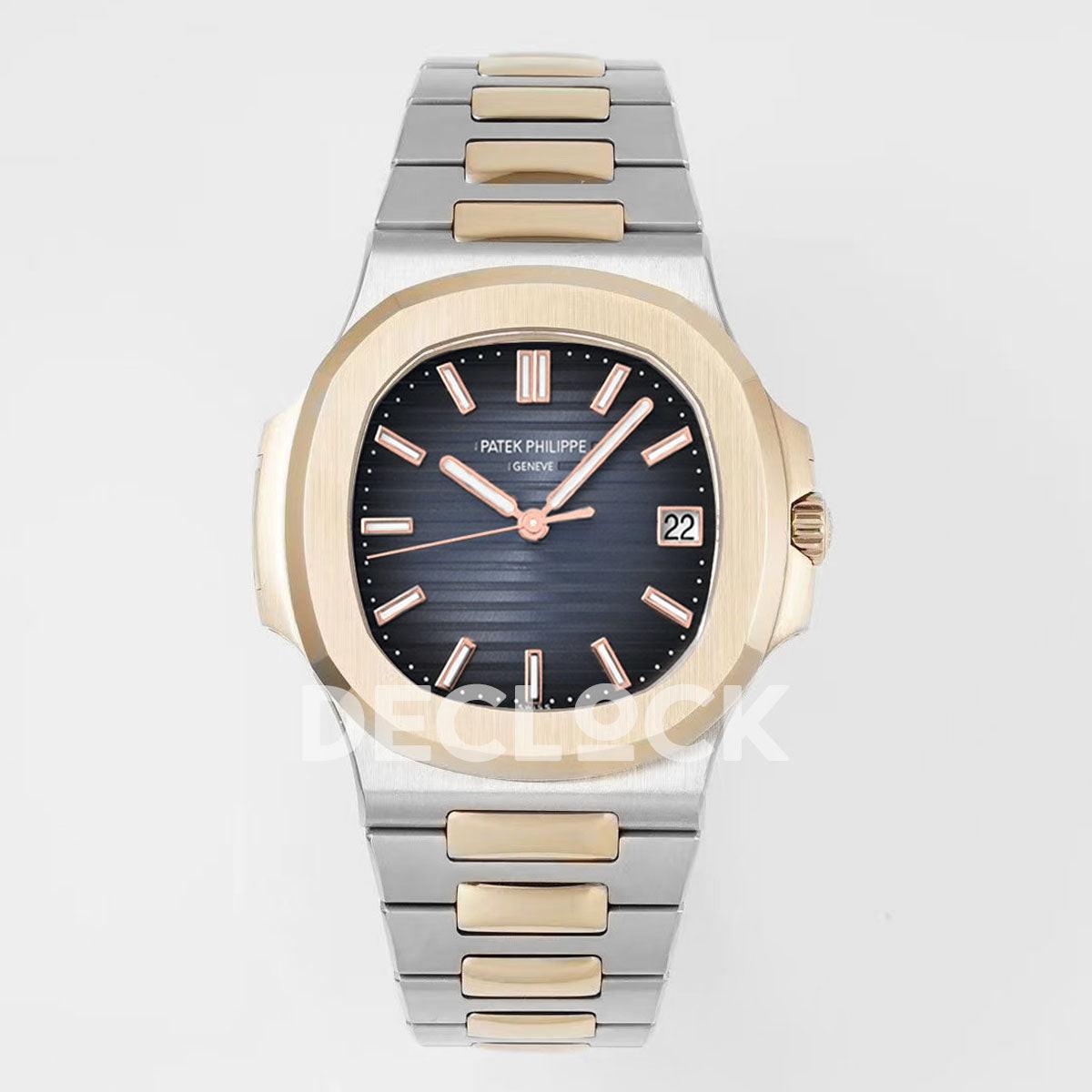 Patek Philippe Nautilus 5711 Blue Dial on RG/SS Replica Watch