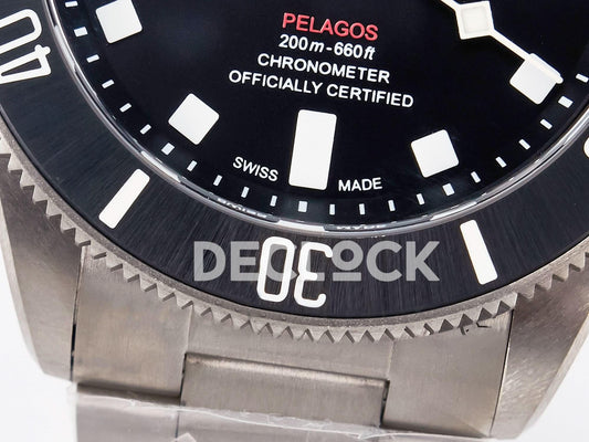 Replica Tudor Pelagos M25407N-0001 39mm Black Ceramic Ti Black Dial on Titanium Bracelet | Declock.