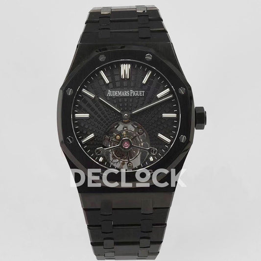Replica Audemars Pigeut Royal Oak 2018 SIHH PVD Tourbillon Black | Declock.