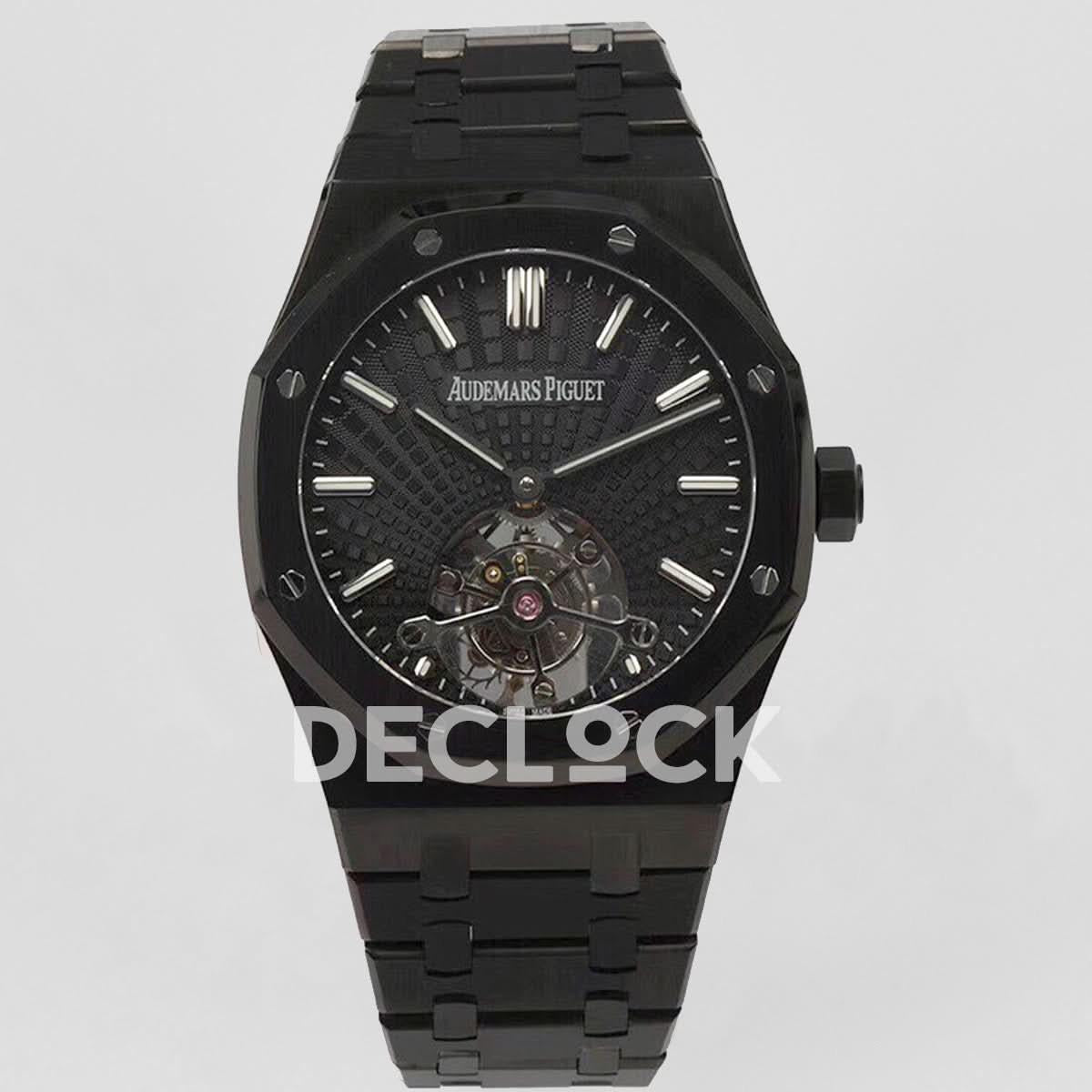 Replica Audemars Pigeut Royal Oak 2018 SIHH PVD Tourbillon Black |  Declock.